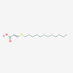 molecular formula C15H28O2S B14509376 2-Propenoic acid, 3-(dodecylthio)- CAS No. 62739-51-9