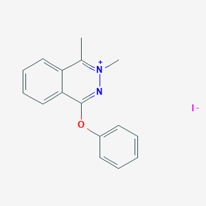 molecular formula C16H15IN2O B14509377 1,2-Dimethyl-4-phenoxyphthalazin-2-ium iodide CAS No. 63536-05-0