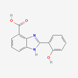 molecular formula C14H10N2O3 B1450938 2-(2-Hydroxy-phenyl)-3H-benzoimidazole-4-carboxylic acid CAS No. 904817-12-5