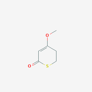 B145094 4-methoxy-5,6-dihydro-2H-thiopyran-2-one CAS No. 137812-07-8