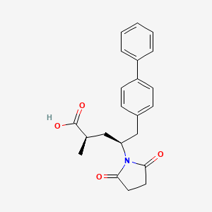 B1450940 (2R,4s)-4-([1,1'-biphenyl]-4-ylmethyl)-2-methyl-4-(2,5-dioxopyrrolidin-1-yl)butanoic acid CAS No. 1639970-62-9