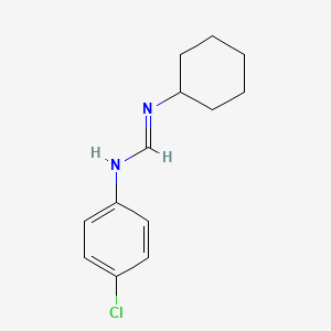 N-(4-Chlorophenyl)-N'-cyclohexylmethanimidamide