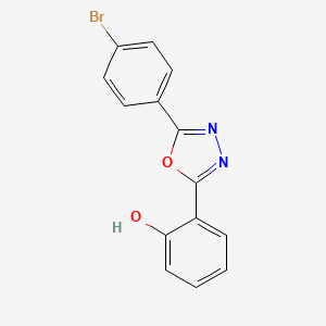 molecular formula C14H9BrN2O2 B1450942 2-[5-(4-溴苯基)-1,3,4-恶二唑-2-基]苯酚 CAS No. 111997-58-1