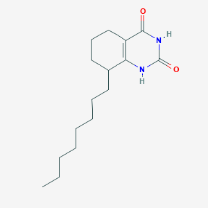 molecular formula C16H26N2O2 B14509426 8-Octyl-5,6,7,8-tetrahydroquinazoline-2,4(1H,3H)-dione CAS No. 63532-58-1