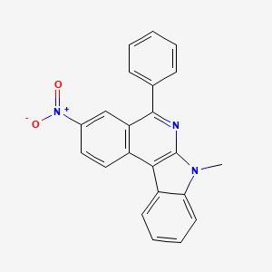 7-Methyl-3-nitro-5-phenyl-7H-indolo[2,3-c]isoquinoline