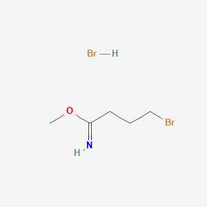 Methyl 4-bromobutanimidate;hydrobromide