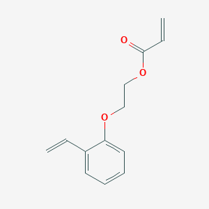 molecular formula C13H14O3 B14509435 2-(2-Ethenylphenoxy)ethyl prop-2-enoate CAS No. 62881-25-8