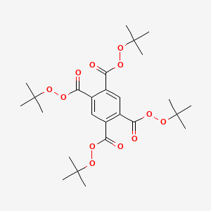 molecular formula C26H38O12 B14509456 Tetra-t-butylperoxypyromellitate CAS No. 63472-69-5