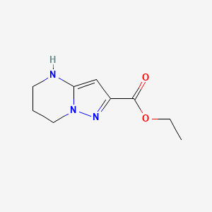 molecular formula C9H13N3O2 B1450948 Ethyl 4,5,6,7-tetrahydropyrazolo[1,5-a]pyrimidine-2-carboxylate CAS No. 1698653-24-5