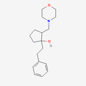 2-[(Morpholin-4-yl)methyl]-1-(2-phenylethyl)cyclopentan-1-ol