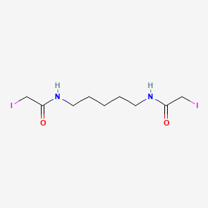 molecular formula C9H16I2N2O2 B14509483 Acetamide, N,N'-pentamethylenebis(iodo- CAS No. 64058-91-9