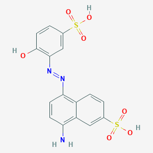 8-Amino-5-[2-(6-oxo-3-sulfocyclohexa-2,4-dien-1-ylidene)hydrazinyl]naphthalene-2-sulfonic acid