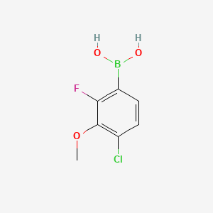 B1450952 4-Chloro-2-fluoro-3-methoxyphenylboronic acid CAS No. 944129-07-1