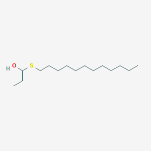 molecular formula C15H32OS B14509535 1-(Dodecylsulfanyl)propan-1-OL CAS No. 64391-49-7