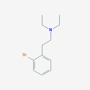 molecular formula C12H18BrN B14509571 2-(2-Bromophenyl)-N,N-diethylethan-1-amine CAS No. 64024-82-4