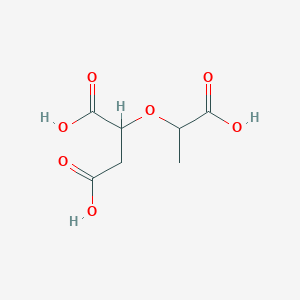 molecular formula C7H10O7 B14509584 2-(1-Carboxyethoxy)butanedioic acid CAS No. 62796-52-5