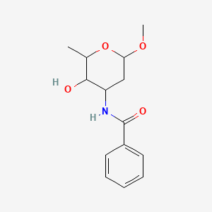 alpha-L-Lyxo-Hexopyranoside, methyl 3-(benzoylamino)-2,3,6-trideoxy-