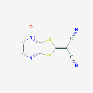 (4-Oxo-2H-4lambda~5~-[1,3]dithiolo[4,5-b]pyrazin-2-ylidene)propanedinitrile