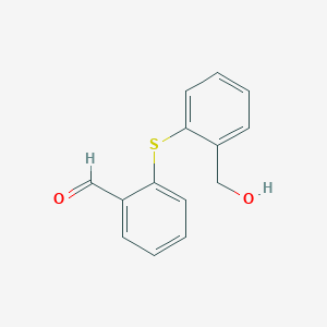 Benzaldehyde, 2-[[2-(hydroxymethyl)phenyl]thio]-