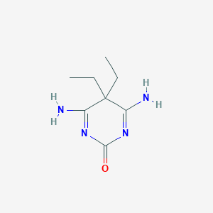 molecular formula C8H14N4O B14509639 4,6-Diamino-5,5-diethylpyrimidin-2-one 