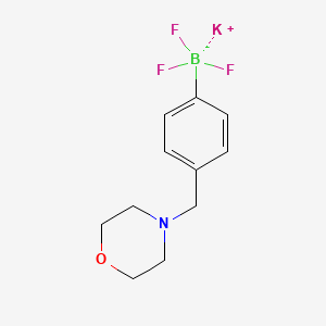 molecular formula C11H14BF3KNO B1450964 4-((吗啉基)甲基)苯基三氟硼酸钾 CAS No. 1190095-06-7