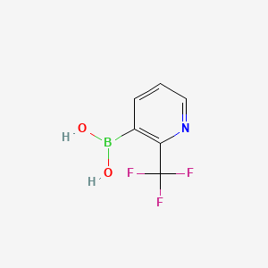 molecular formula C6H5BF3NO2 B1450965 2-(三氟甲基)吡啶-3-硼酸 CAS No. 947533-39-3