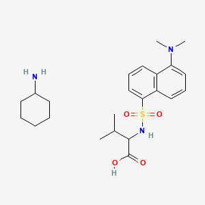 molecular formula C23H35N3O4S B1450966 丹磺酰-DL-缬氨基环己铵盐 CAS No. 84540-67-0