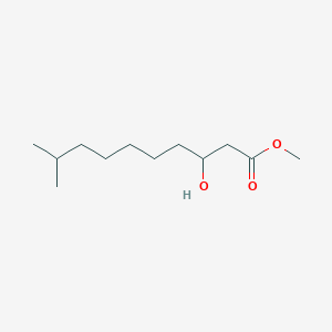 molecular formula C12H24O3 B14509664 Methyl 3-hydroxy-9-methyldecanoate CAS No. 62675-85-8