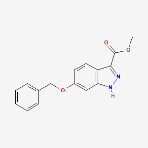 molecular formula C16H14N2O3 B1450967 6-(苄氧基)-1H-吲唑-3-甲酸甲酯 CAS No. 954239-25-9