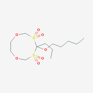 1,7,3,5-Dioxadithionane, 4-(pentyloxy)-4-propyl-, 3,3,5,5-tetraoxide