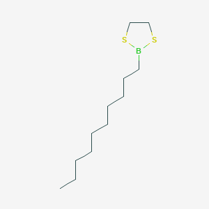 molecular formula C12H25BS2 B14509692 2-Decyl-1,3,2-dithiaborolane CAS No. 63076-46-0