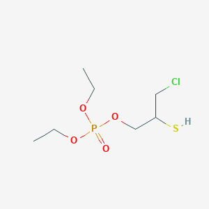 molecular formula C7H16ClO4PS B14509761 3-Chloro-2-sulfanylpropyl diethyl phosphate CAS No. 62753-19-9