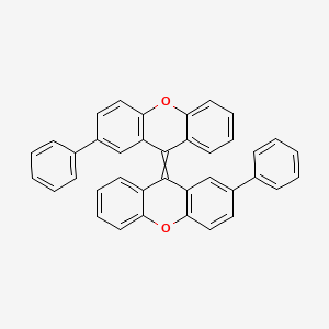 molecular formula C38H24O2 B14509826 2-Phenyl-9-(2-phenyl-9H-xanthen-9-ylidene)-9H-xanthene CAS No. 62668-50-2