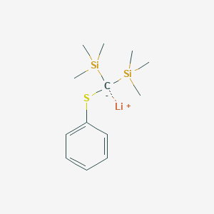 molecular formula C13H23LiSSi2 B14509828 Lithium (phenylsulfanyl)[bis(trimethylsilyl)]methanide CAS No. 62762-44-1