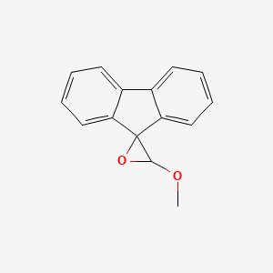 molecular formula C15H12O2 B14509869 3'-Methoxyspiro[fluorene-9,2'-oxirane] CAS No. 63475-49-0