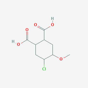 molecular formula C9H13ClO5 B14509881 4-Chloro-5-methoxycyclohexane-1,2-dicarboxylic acid CAS No. 63028-36-4