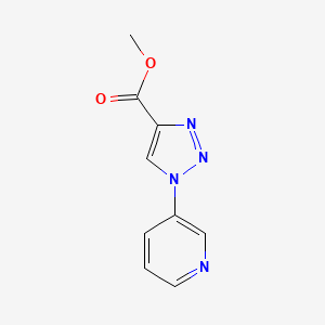molecular formula C9H8N4O2 B1450992 1-(吡啶-3-基)-1H-1,2,3-三唑-4-羧酸甲酯 CAS No. 1012081-63-8
