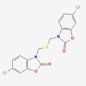 3,3'-[Sulfanediylbis(methylene)]bis(6-chloro-1,3-benzoxazol-2(3H)-one)