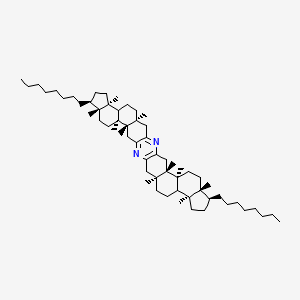 molecular formula C60H100N2 B1450994 (5S,6S,9R,10S,13S,17S,23S,24S,27R,28S,31S,35S)-5,6,9,13,17,23,24,27,31,35-Decamethyl-10,28-dioctyl-2,20-diazanonacyclo[19.15.0.03,19.05,17.06,14.09,13.023,35.024,32.027,31]hexatriaconta-1(21),2,19-triene CAS No. 9001-12-1
