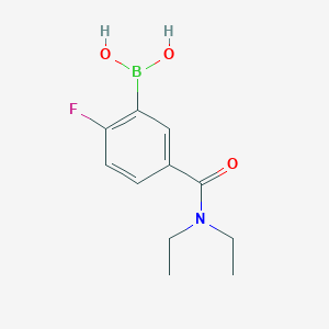 molecular formula C11H15BFNO3 B1450996 (5-(Diethylcarbamoyl)-2-fluorophenyl)boronic acid CAS No. 874289-47-1