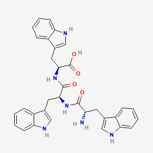 molecular formula C33H32N6O4 B1451000 H-Trp-Trp-Trp-OH CAS No. 59005-82-2