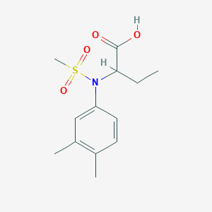 B1451020 2-[(3,4-Dimethylphenyl)(methylsulfonyl)amino]butanoic acid CAS No. 1218051-57-0