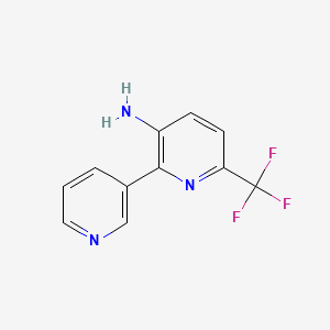 B1451031 2-(Pyridin-3-yl)-6-(trifluoromethyl)pyridin-3-amine CAS No. 1214343-22-2