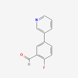 B1451032 2-Fluoro-5-(pyridin-3-yl)benzaldehyde CAS No. 1178350-70-3
