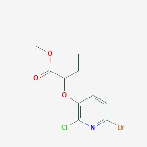 Ethyl 2-[(6-bromo-2-chloropyridin-3-yl)oxy]butanoate