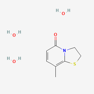 8-Methyl-2,3-dihydro-[1,3]thiazolo[3,2-a]pyridin-5-one;trihydrate