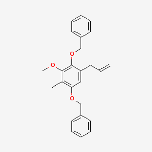 1,1'-{[3-Methoxy-2-methyl-5-(prop-2-en-1-yl)-1,4-phenylene]bis(oxymethylene)}dibenzene