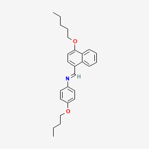 (E)-N-(4-Butoxyphenyl)-1-[4-(pentyloxy)naphthalen-1-yl]methanimine