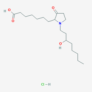 7-[1-(3-Hydroxyoctyl)-3-oxopyrrolidin-2-yl]heptanoic acid;hydrochloride