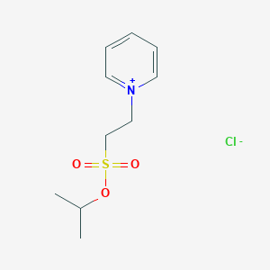 1-(2-{[(Propan-2-yl)oxy]sulfonyl}ethyl)pyridin-1-ium chloride